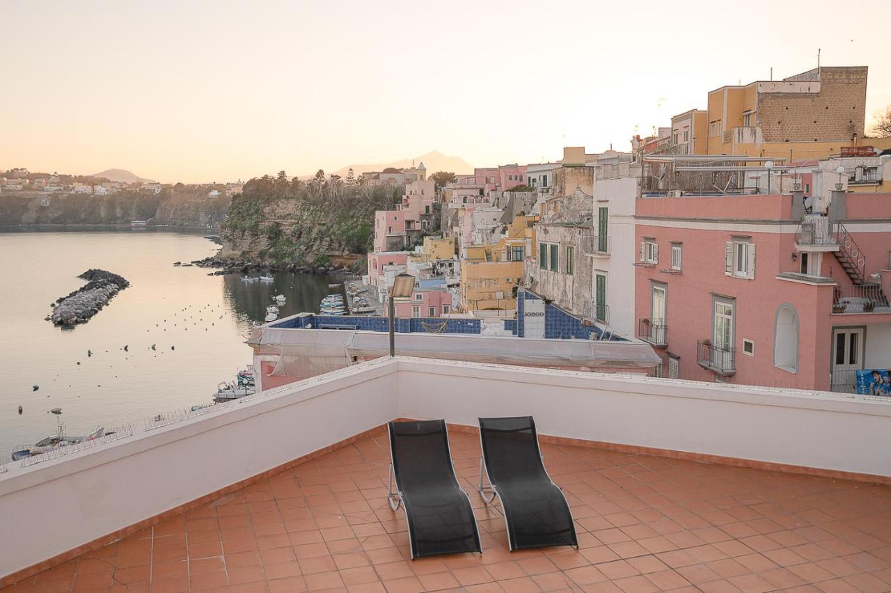 La Procidana House - Corricella Exlusive Terrace Vila Exterior foto